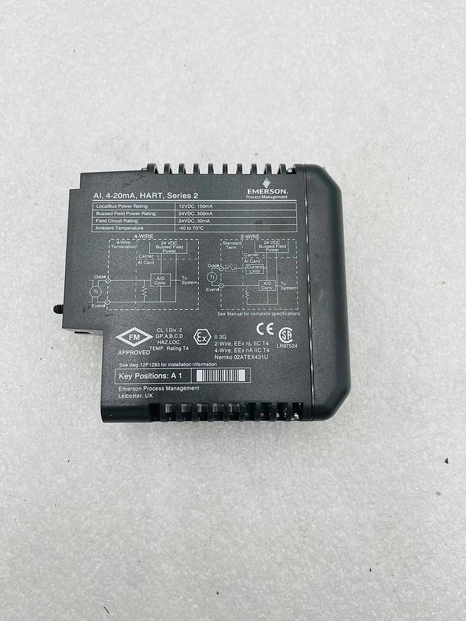 Used EMERSON DELTAV KJ3222X1-BA1 AI CARD 8 CHANNELS 4-20 MA HART SERIES 2 #K-2622