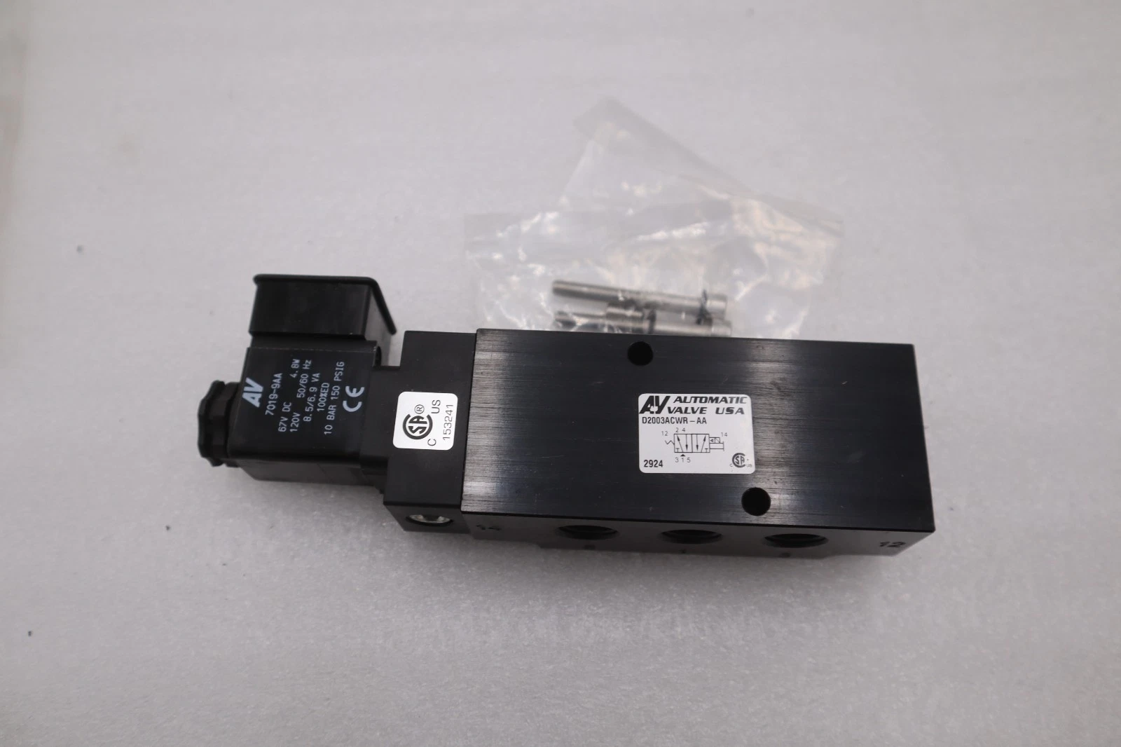 NEW OPEN BOX Automatic Valve D2003ACWR-AA Series Namur Valve STK K2995CC