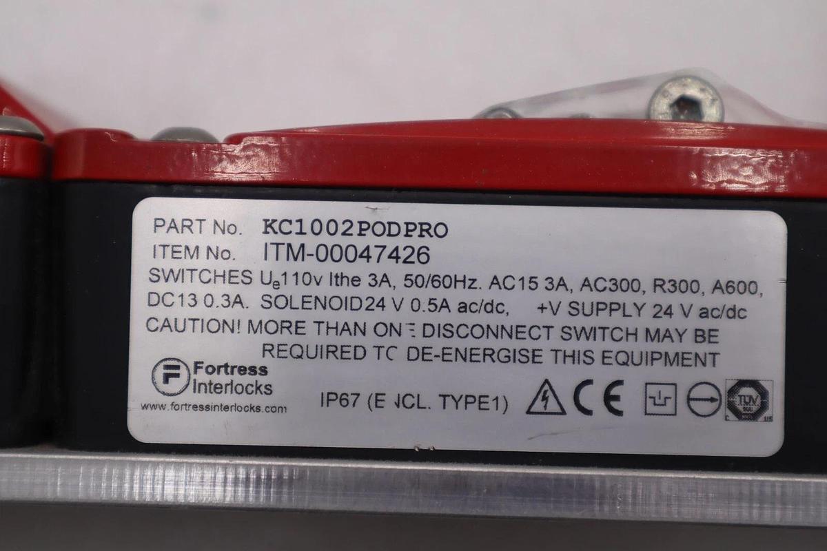 Used Fortress Interlock KC1002PODPRO ITM-00047426 Lockout Switch STOCK 4932