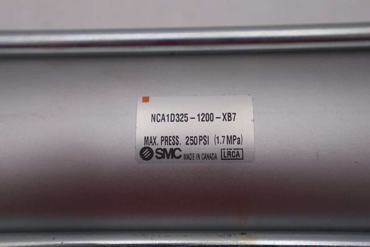 Used SMC NCA1D325-1200-XB7 CYLINDER NEW UNIT MAX PRESS 250 PSI (1.7MPA) STOCK 1401-A