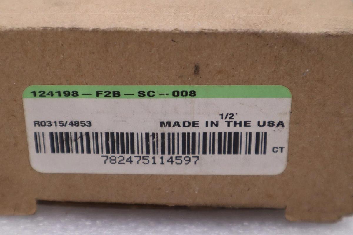 Used Dodge 124198 F2B-SC-008 1/2" 2-Bolt Flange Mount Bearing STOCK H1107A