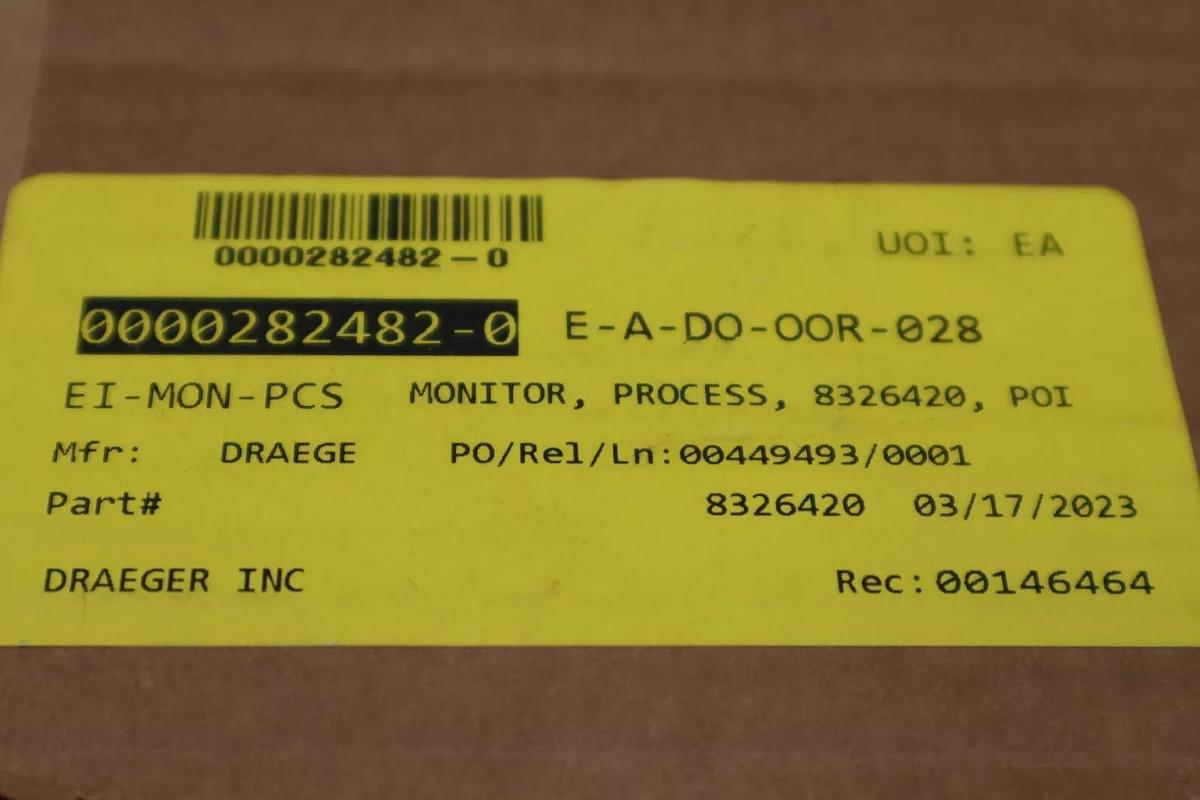 Used DRAGER PointGard 2100 EC AC - 8326420 NEW IN BOX STOCK G341