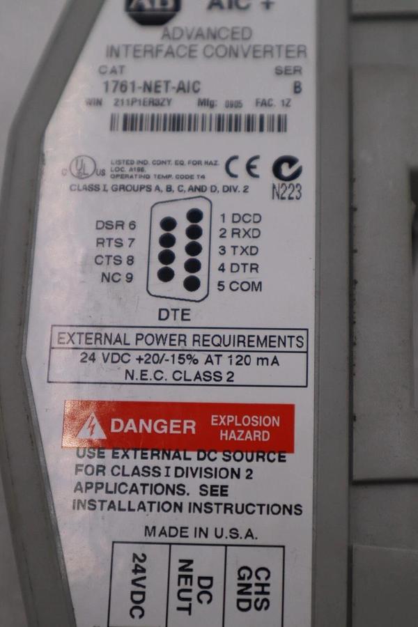 Allen-Bradley 1761-NET-AIC Interface Module Ser B Converter NEW STOCK H667A