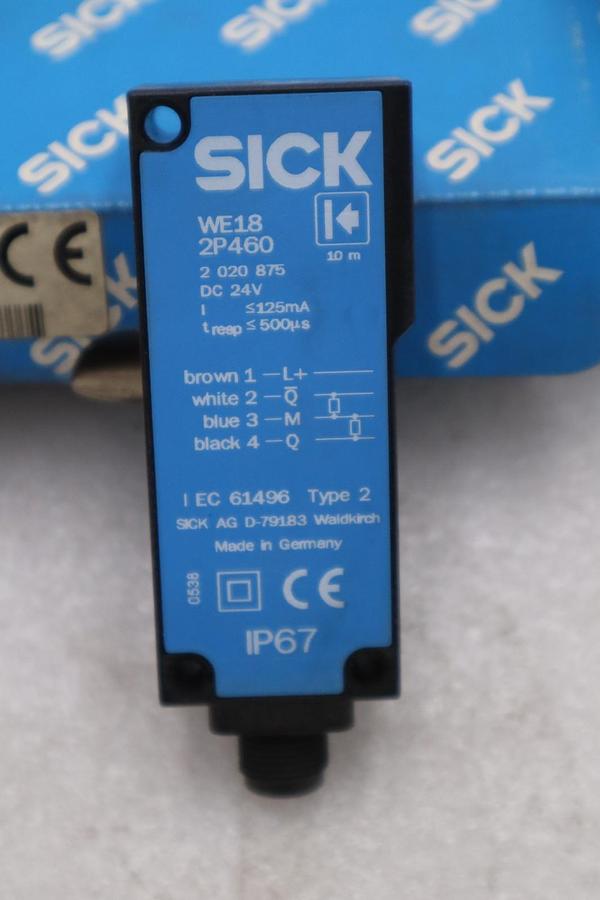 SICK WE182P460/ WE18-2P460 TYPE 2 PHOTOELECTRIC SENSOR - STOCK GF187A