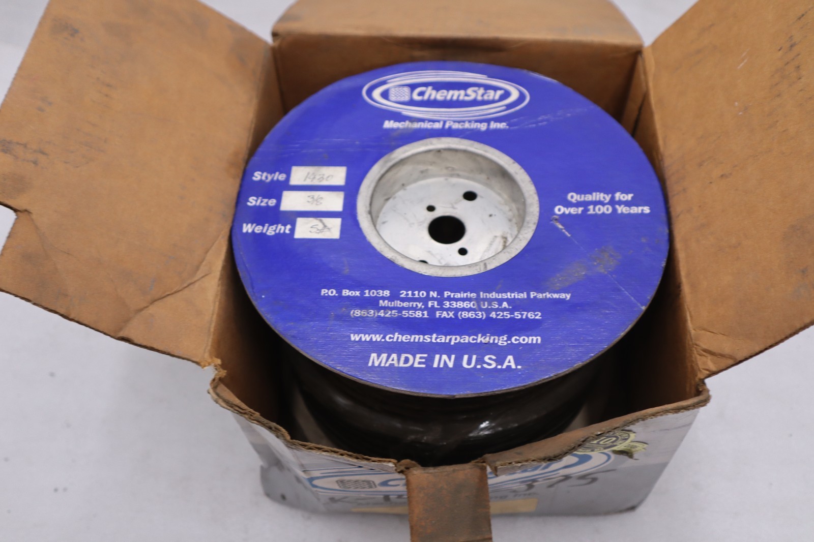 CHEMSTAR Style 1430 3/8" MECHANICAL PACKING - NEW IN BOX - STOCK K4072