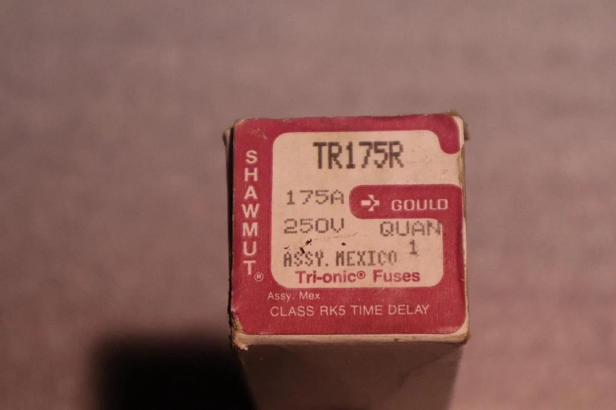 Gould Shawmut TR175R 175A 250V Time Delay Tri-Onic Fuse STOCK 5803