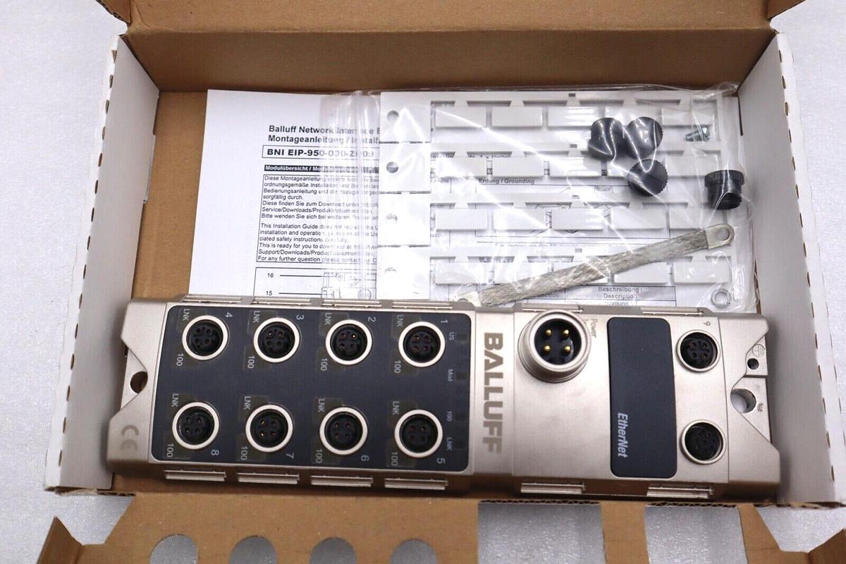 Used BALLUFF 950-000-Z009-C07 ETHERNET SWITCH BNI0089 STOCK #K-3875
