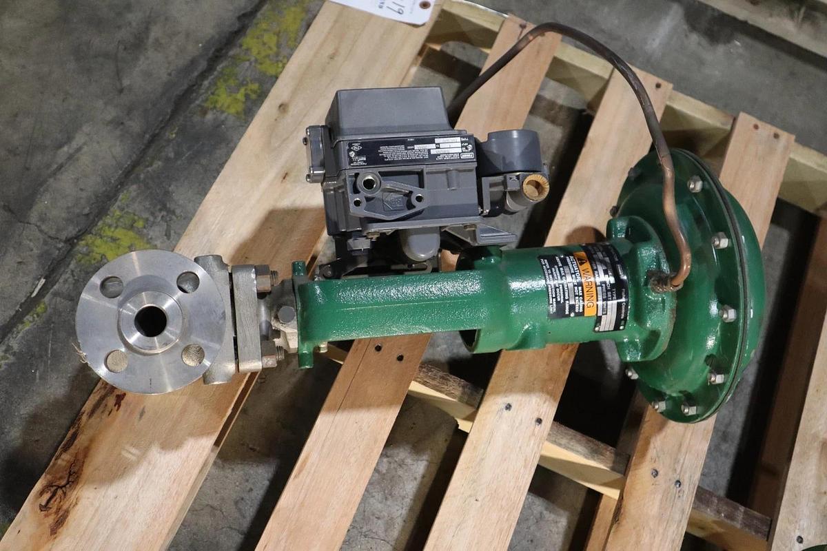 Used Fisher Control Valve Size 30 With Type 667 Pneumatic Actuator