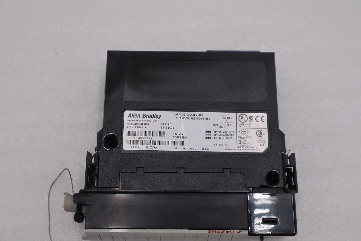 Used Allen Bradley 1756-IT6I2 Ser A ControlLogix 6-Channel Analog Input Module #H117A