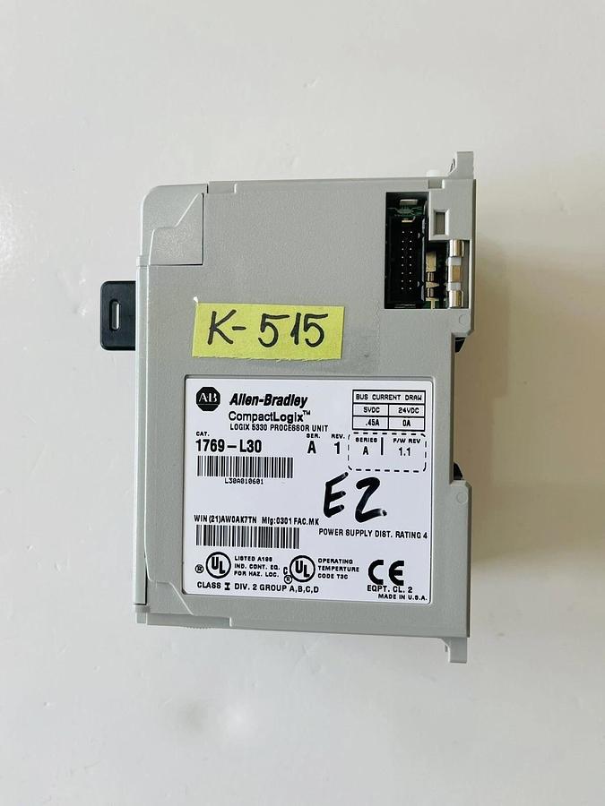Used Allen-Bradley | 1769-L30/A | CompactLogix Dual Serial Port Processor  #K-515
