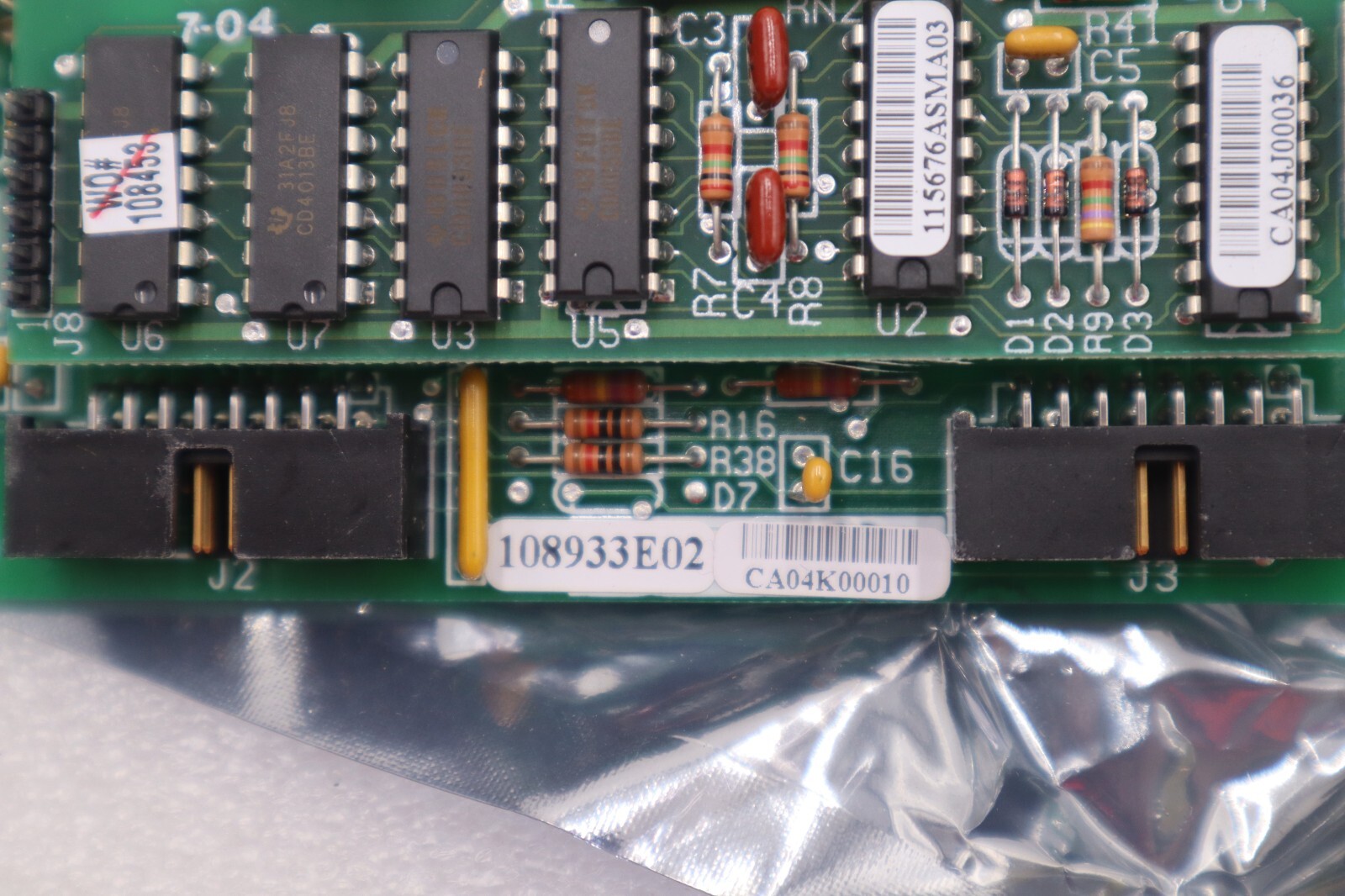 Used NORDSON 121592A MPC CONTROL CARD STOCK #108-A