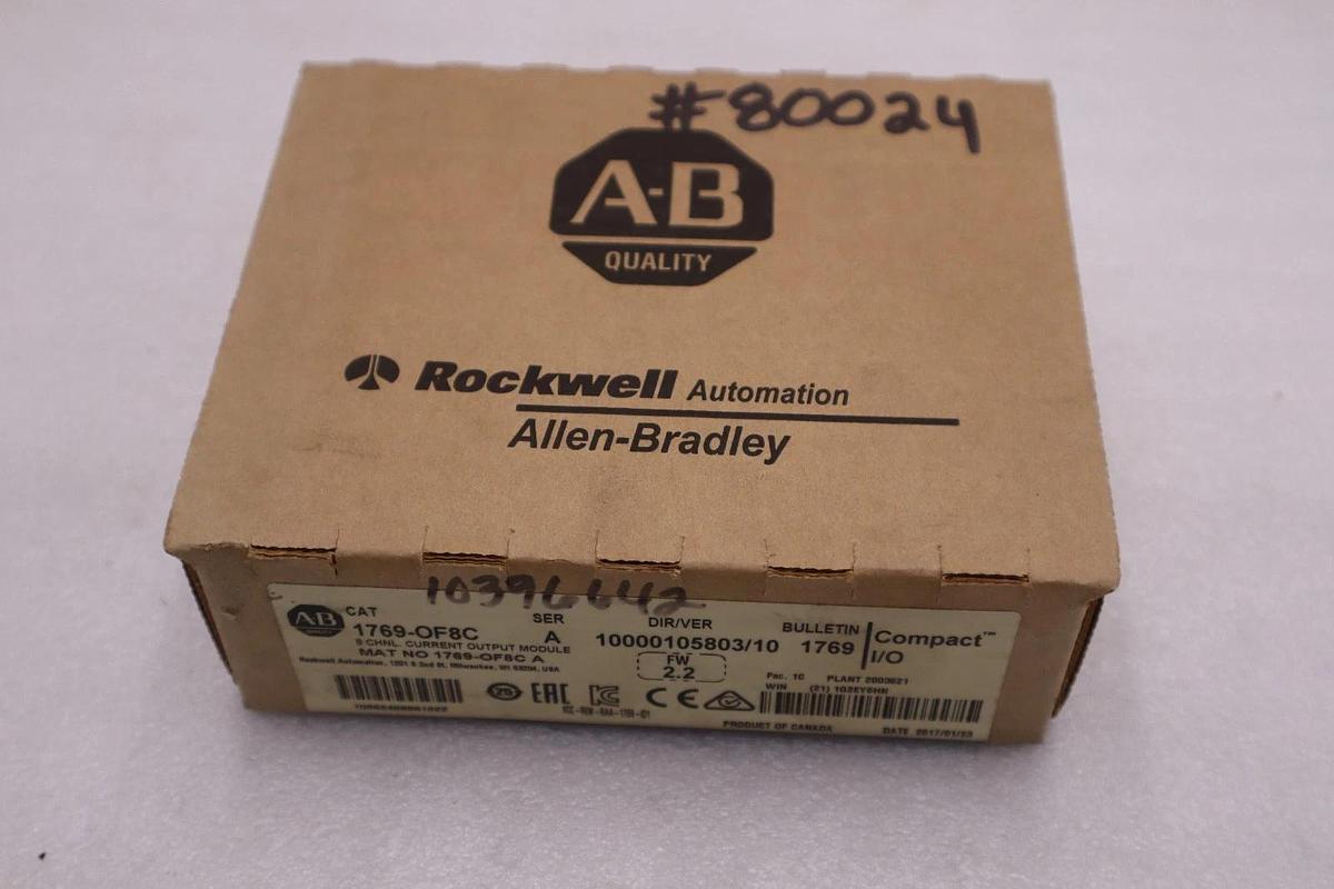 Used NEW AB Allen Bradley Analog Output Module 1769-OF8C   Ser A   STOCK GF841
