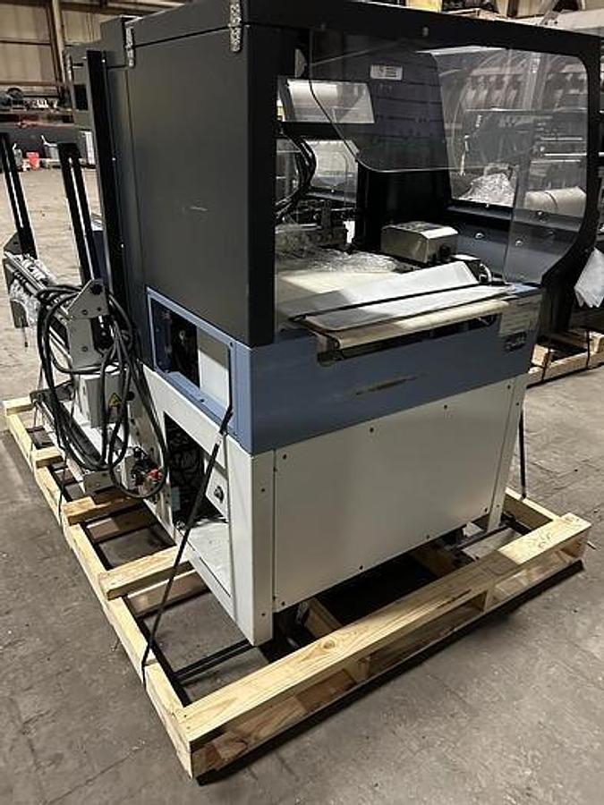 Used CONFLEX FUSION SIDE SEAL SHRINK WRAPPER OPERATING SPEED 100 FEET PER MINUTE