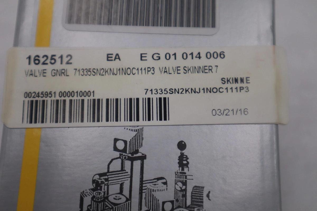 Used NEW PARKER 71335SN2KNJ1N0C111P3 2-Way Direct Acting Valve STOCK G370A