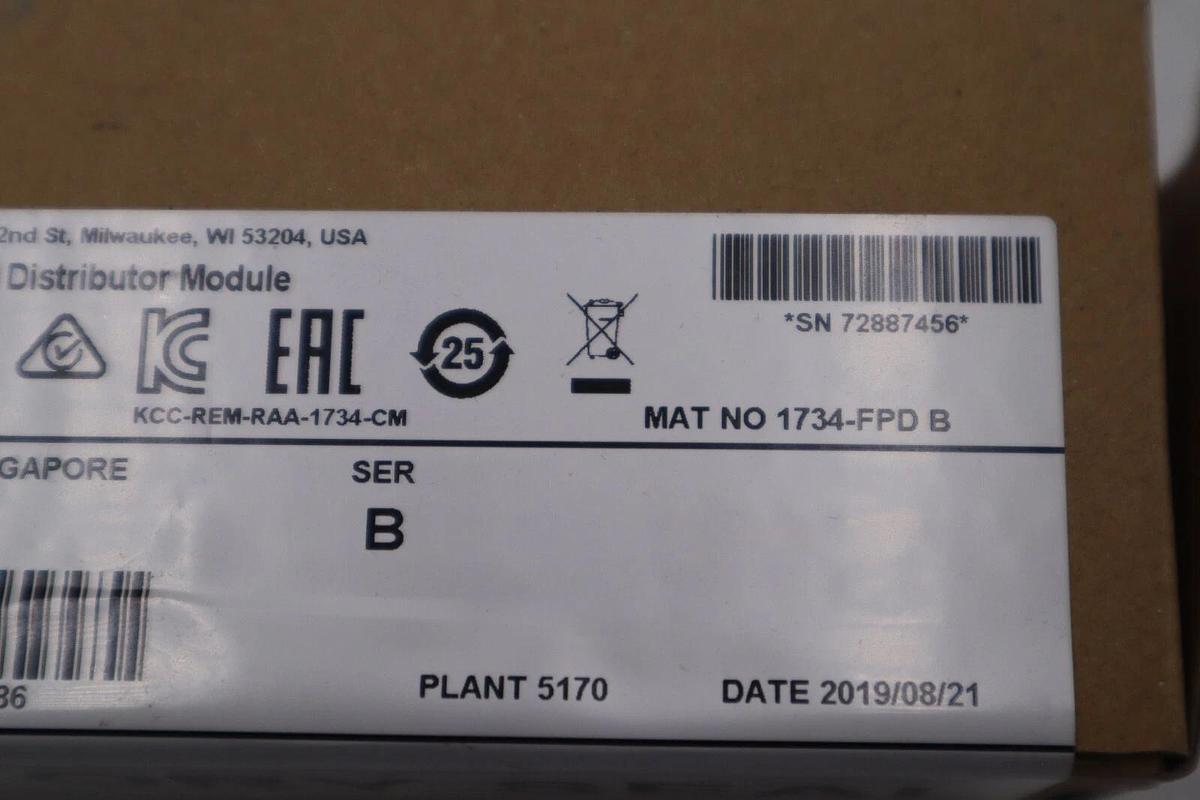 ALLEN BRADLEY 1734-FPD FIELD POWER DISTRIBUTOR MODULE POINT I/O STOCK L-238C