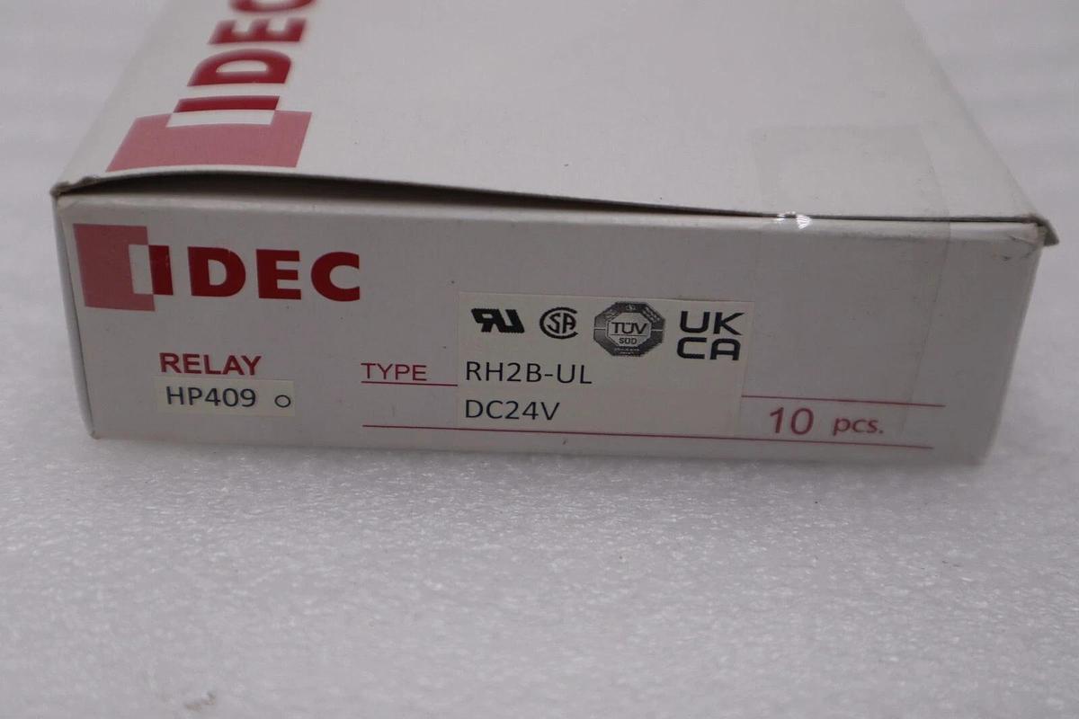 Used BOX OF 10 - IDEC RH2B-UL DC24V 24VDC Power Relay 8Pins STOCK H409A