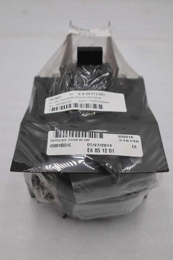 NEW Westinghouse 1375D39G02 3P 200A NEC SW STOCK G290A