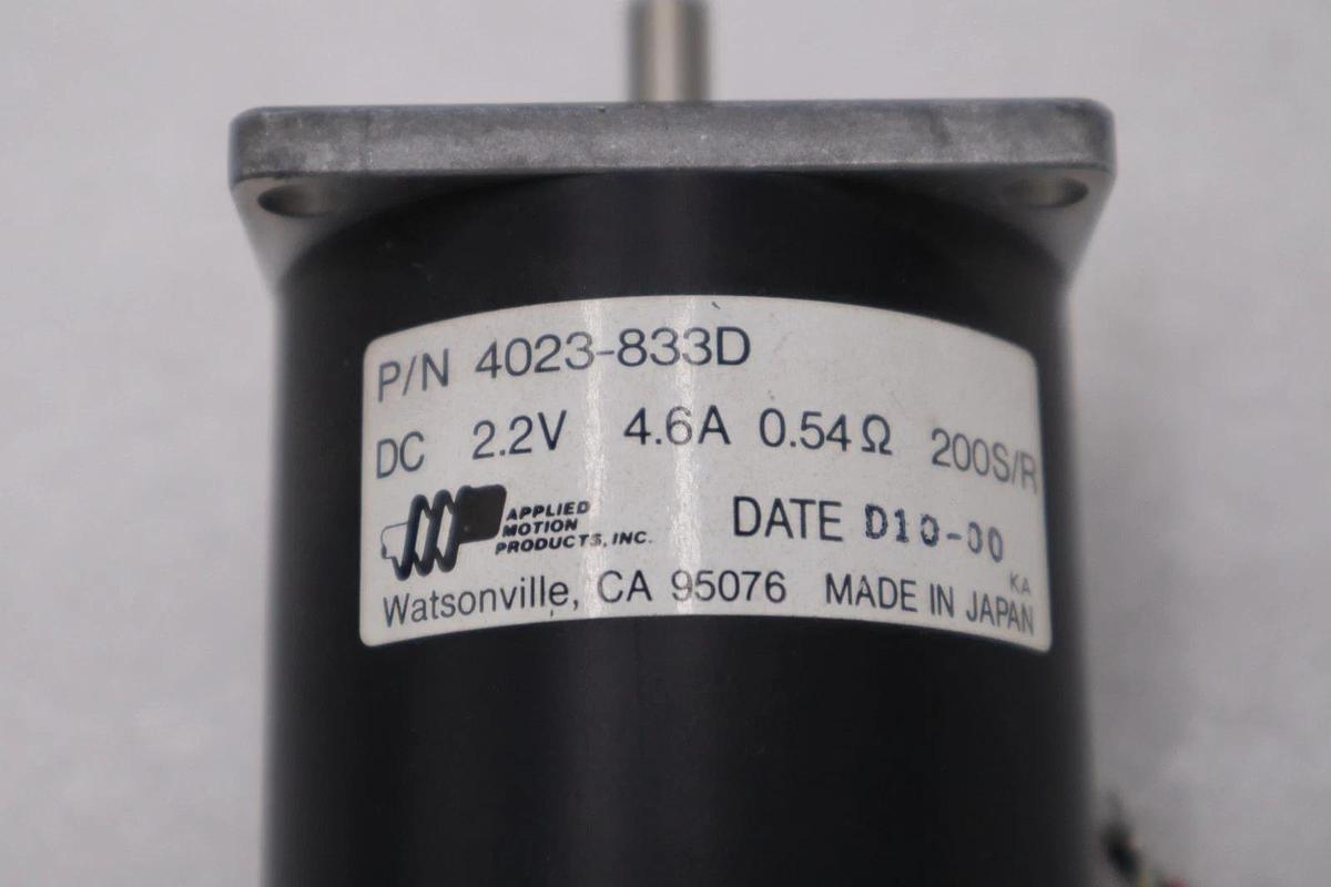 APPLIED MOTION PRODUCTS 4023-833D 2 PHASE STEPPER MOTOR STOCK H962A