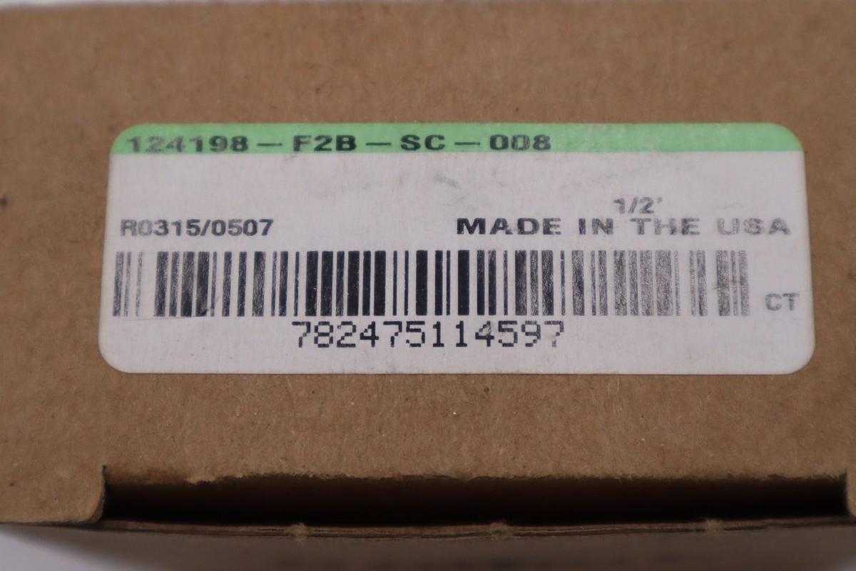 Dodge 124198 F2B-SC-008 1/2" 2-Bolt Flange Mount Bearing STOCK H809A