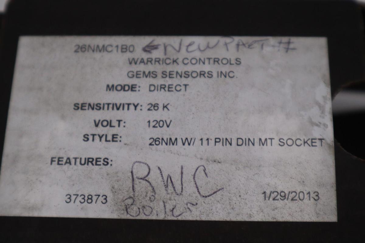 Used NEW OPEN BOX Warrick Controls 26NMC1B0 Liquid Level Relay STK L210CC