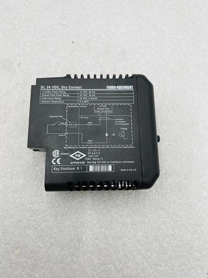 Used EMERSON DELTAV KJ3001X1-BB1 DI 8 CH 24VDC DRY CONTACT #K-2530
