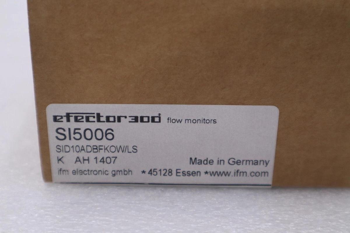 Used EFECTOR IFM SI5006 SID10ADBFKOW/LS Electronic Flow Monitor New Stock G436A