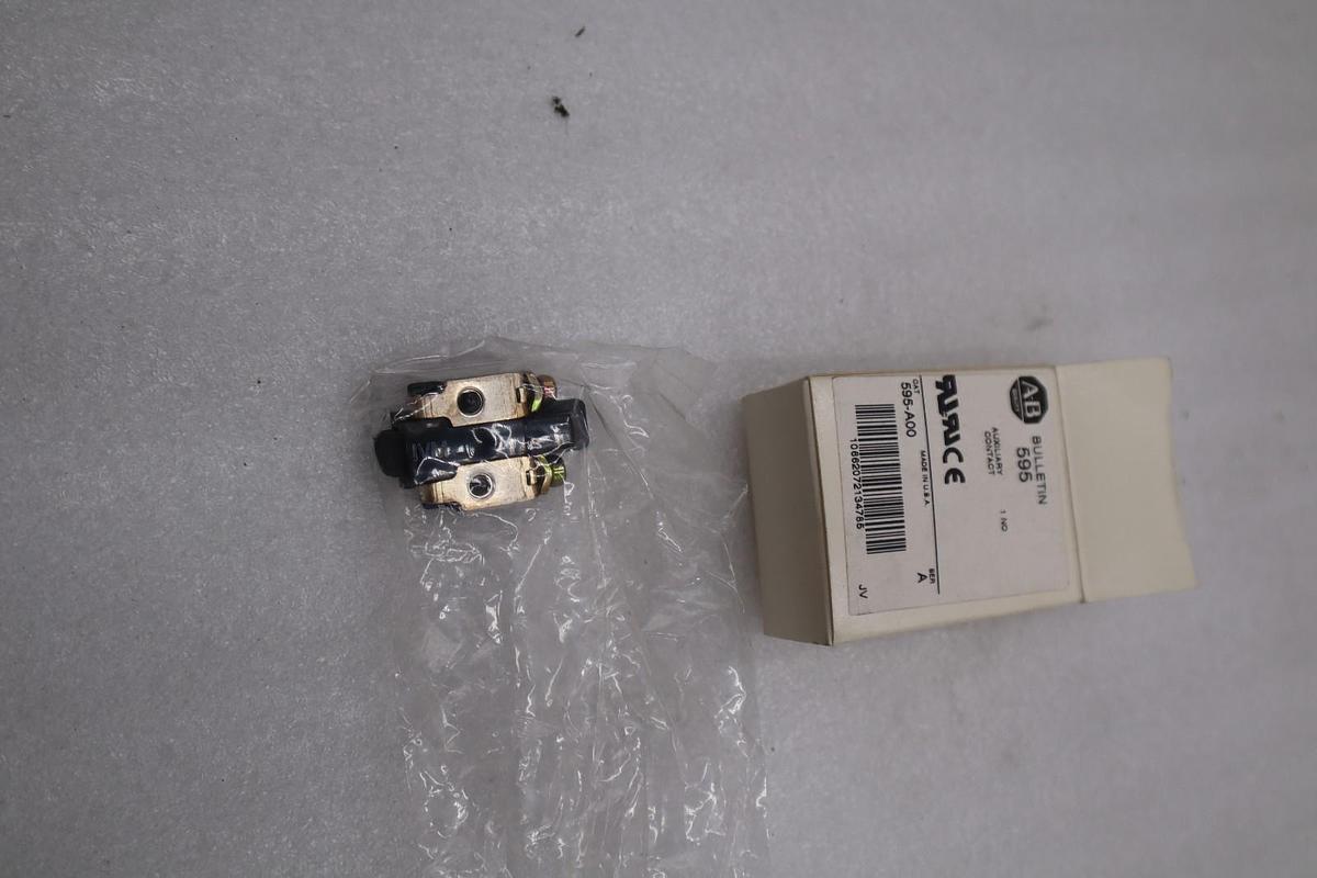 Used LOT OF 5 -- NEW OPN BOX AB Allen Bradley 595-A00 Auxiliary Contact STK H800