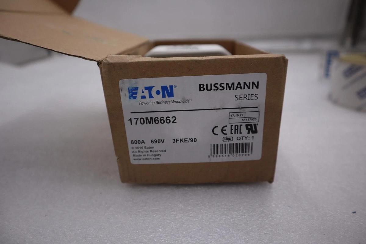 BUSSMANN EATON CORPORATION 170M6662 / 170M6662 (NEW IN BOX) STOCK G392A