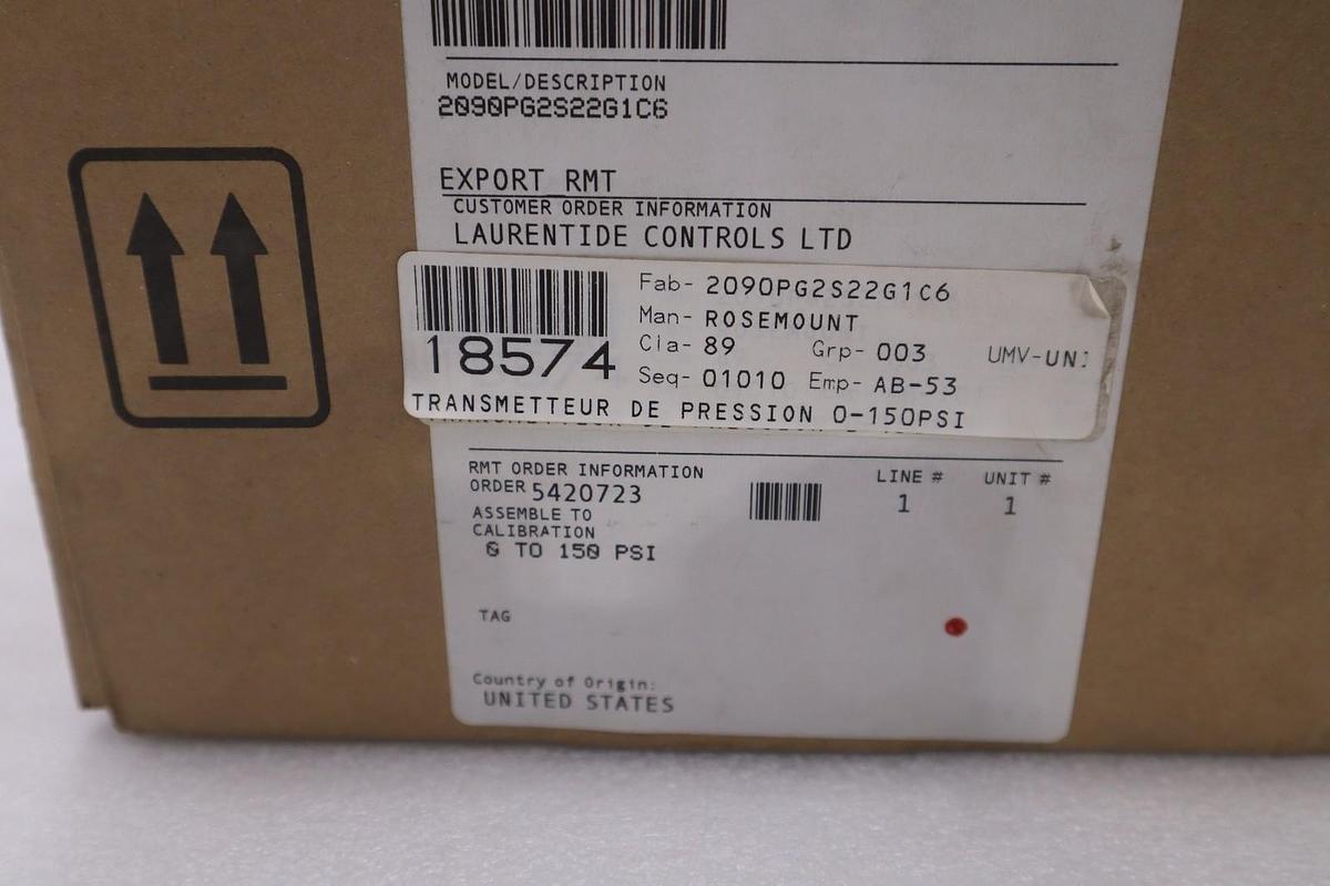 Rosemount 2090P/ 2090PG2S22G1C6 Pressure Transmitter - STOCK SGF138