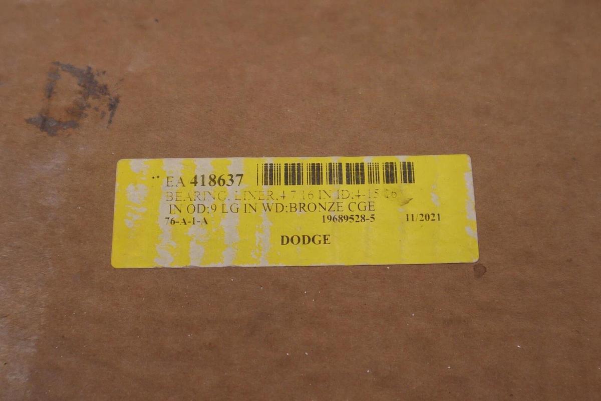 Dodge 005062 4 7/16 BRZ Brushed BRG Bushing  #4019