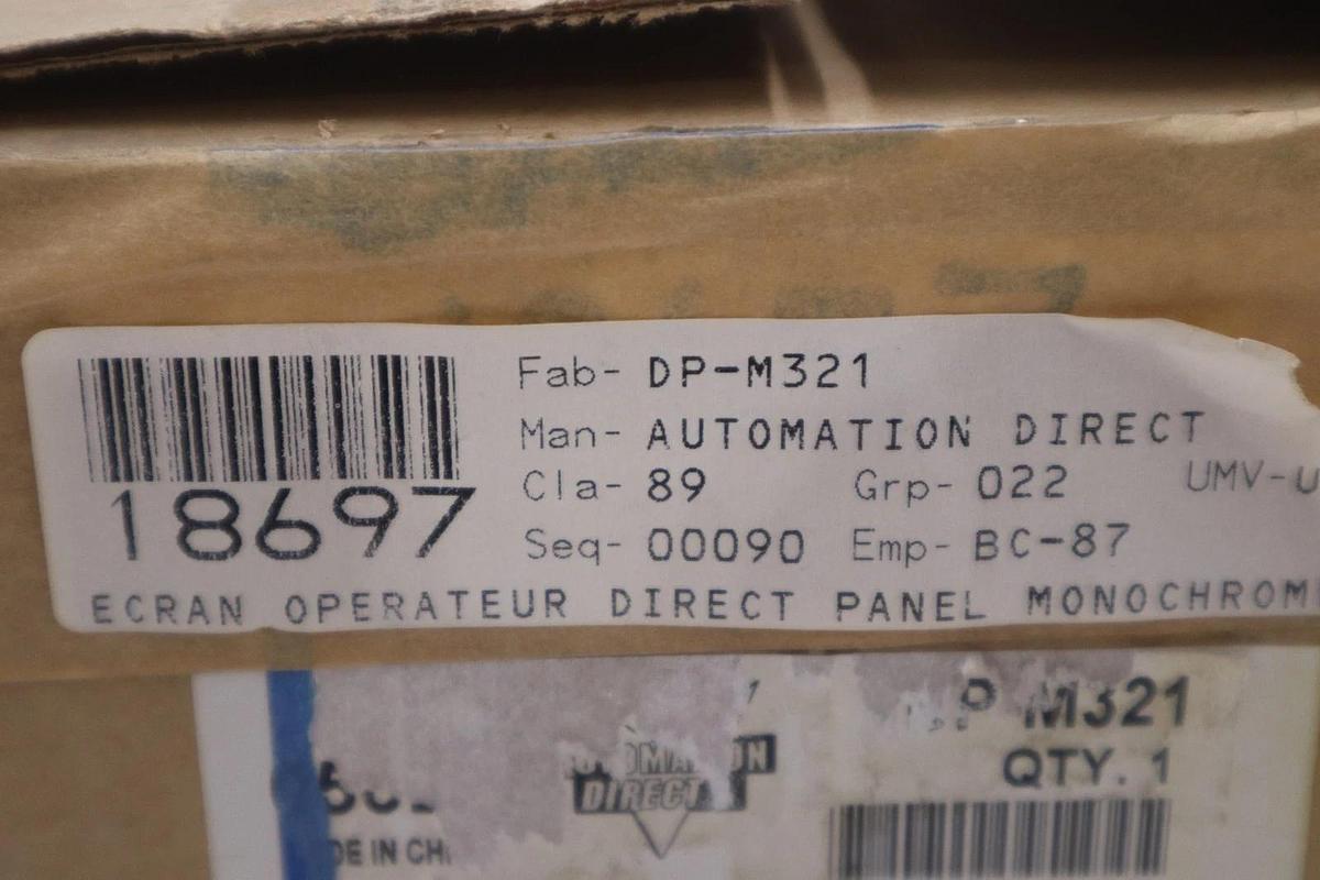 Used AUTOMATION DIRECT DP-M321 OPERATOR INTERFACE TOUCH SCREEN - NEW - STOCK GF1058