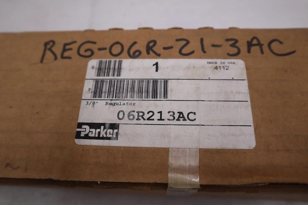Used PARKER 06R213AC Air Pressure Regulator 0-160 Gauge STOCK GF203A
