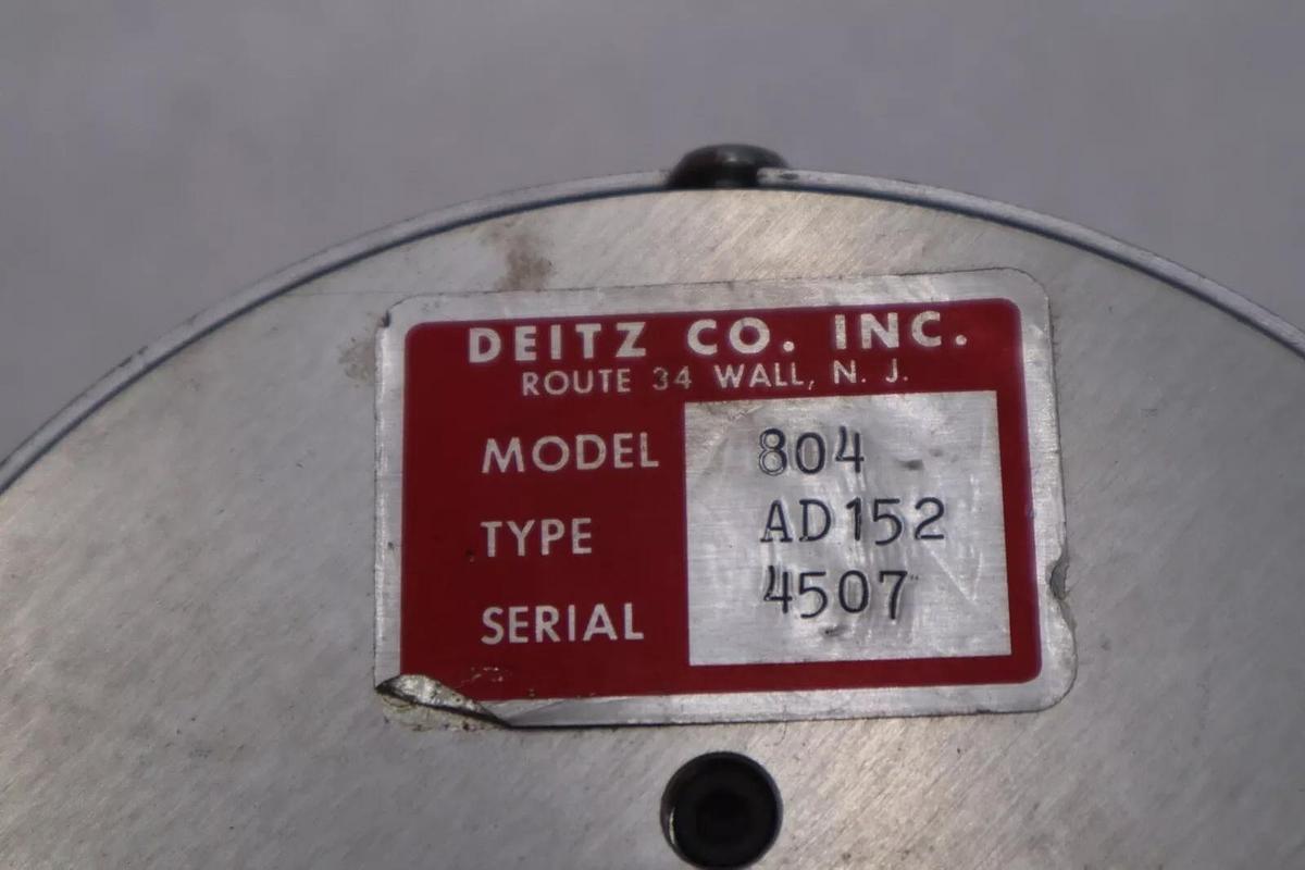 DEITZ CO INC 804 AD152 4507 ROTARY ENCODER STOCK #K-3629