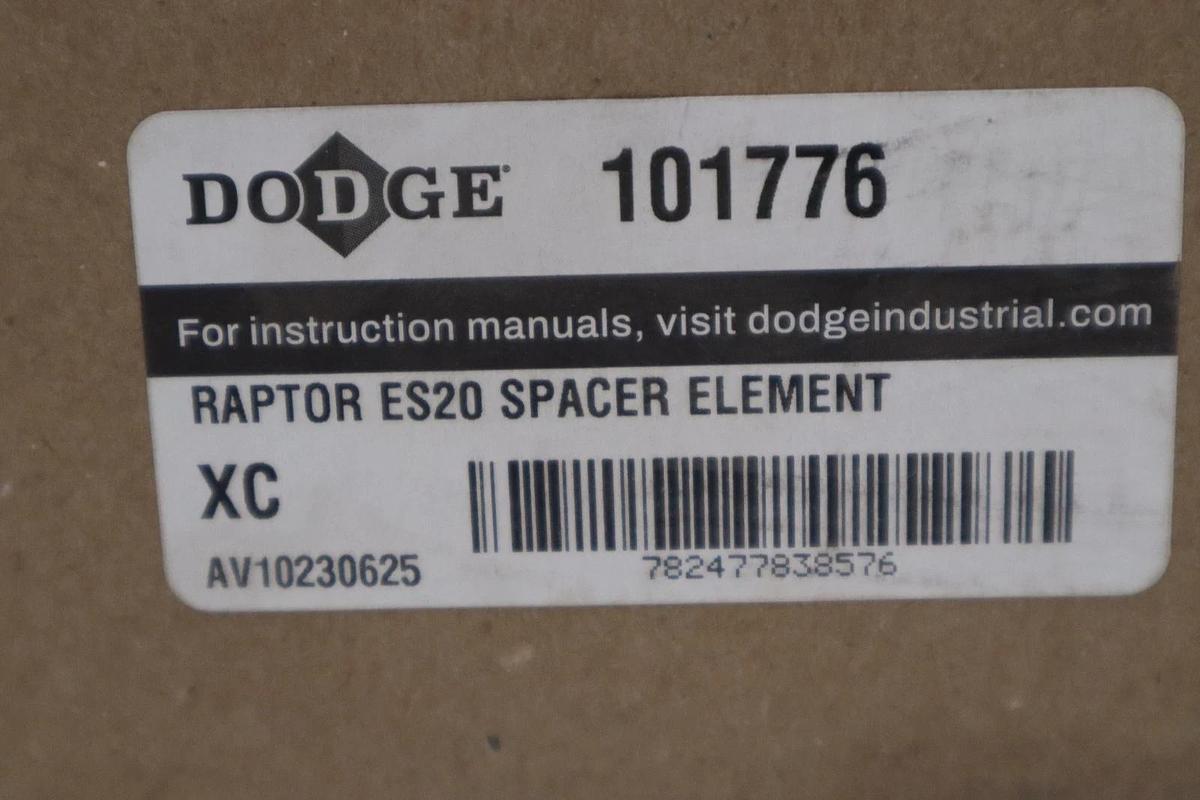 Used DODGE 101776 RAPTOR ES20 SPACER ELEMENT - NEW UNIT - STOCK GF890