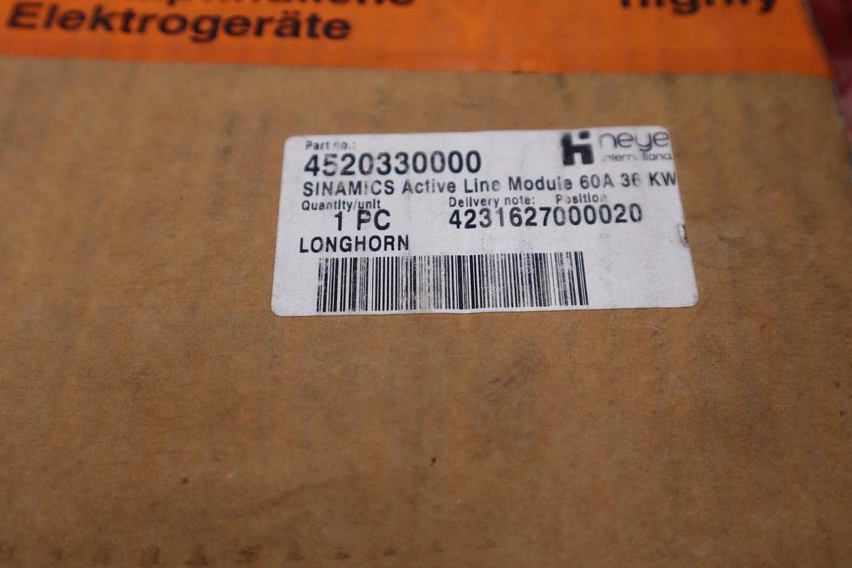 NEW WITH BOX Siemens 6SL3130-7TE23-6AA3 6SL3 130-7TE23-6AA3 Active Line Module