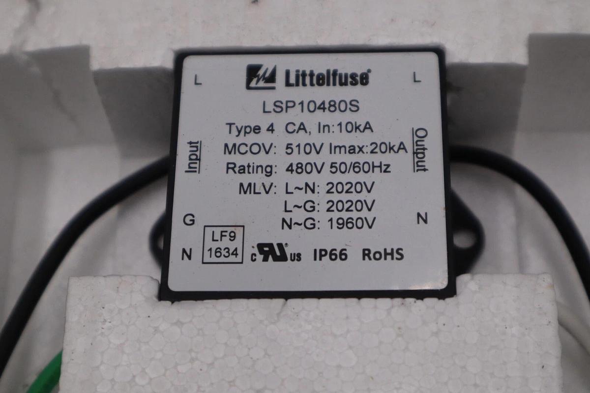 Used BOX OF 8 - LITTELFUSE LSP10480S Surge Protecto Mains Surge Protector #H841