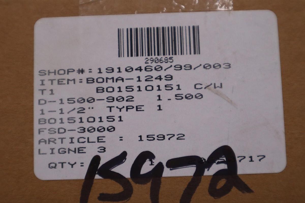 JOHN CRANE FSD-3000 D-1500-902 1-1/2" TYPE 1 - NEW IN BOX - STOCK GF482A
