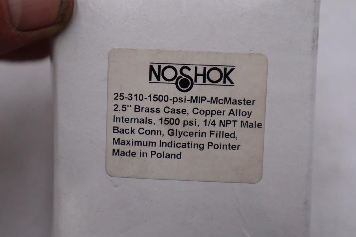 NOSHOK 25-310-1500-PSI-MIP / 253101500PSIMIP - NEW IN BOX STOCK H627A