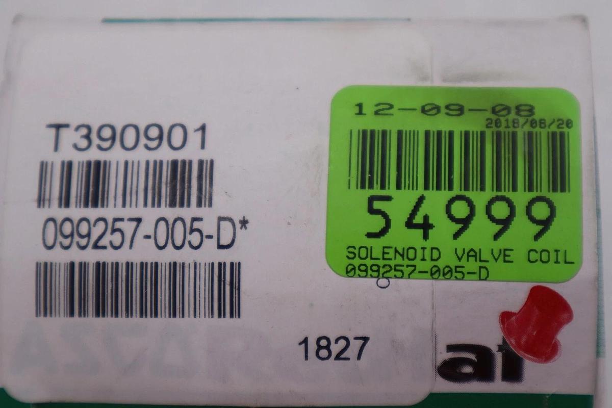 Asco 099257-005-D* Redhat Solenoid Valve Coil,120V,60 Hz,20W NEW STOCK L-335A