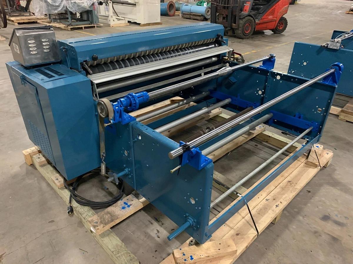 Used 60" ROSENTHAL SHEETER MODEL WAS-5-UBZEA-24 WITH OUTPUT CONVEYOR