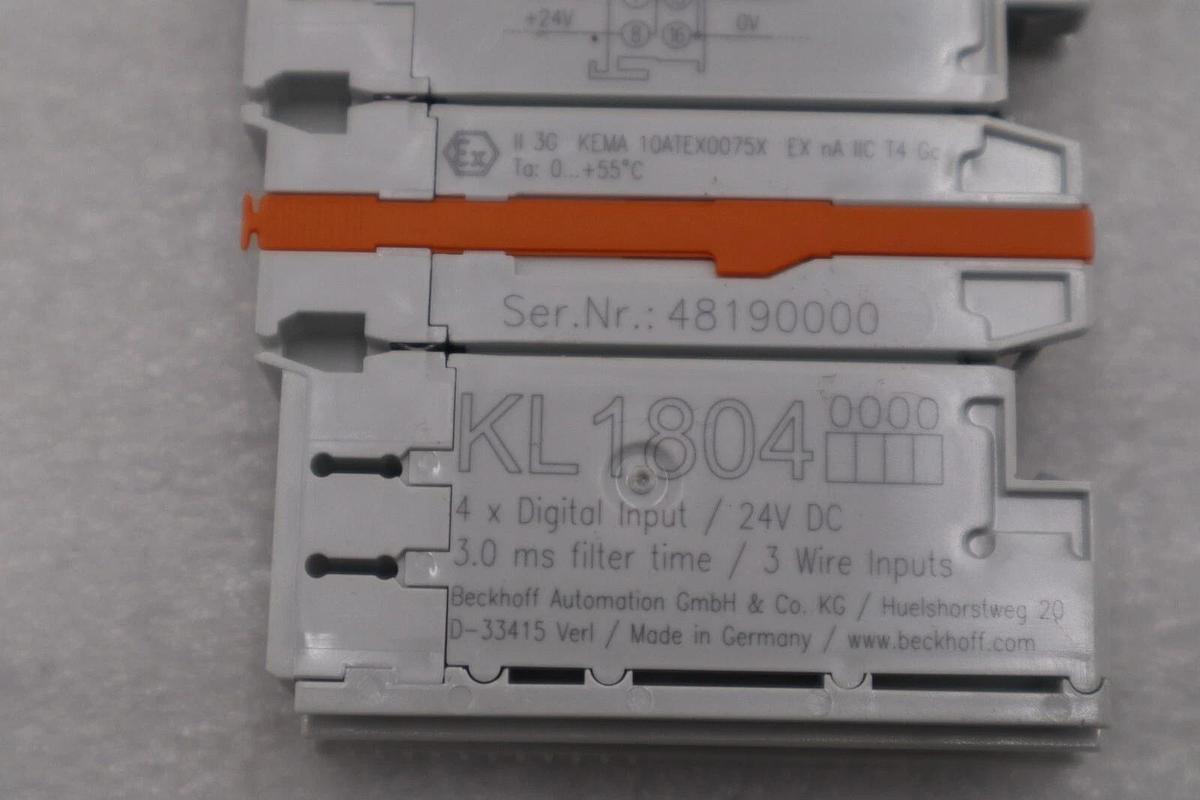 NEW OPEN BOX Beckhoff KL1804 PLC Module STOCK G908A