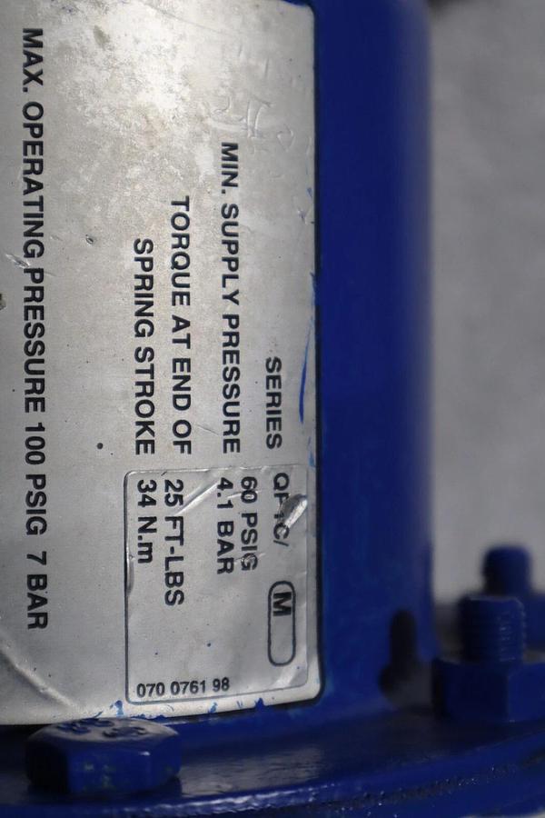 Used 1" Jamesbury Stainless Ball Valve QUADRA-POWR II STOCK S-619