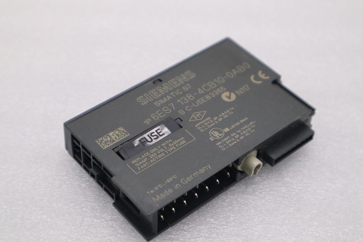 Used LOT OF 2 - Siemens 6ES7 138-4CB10-0AB0 Simatic S7 Power Module STOCK L-346-C
