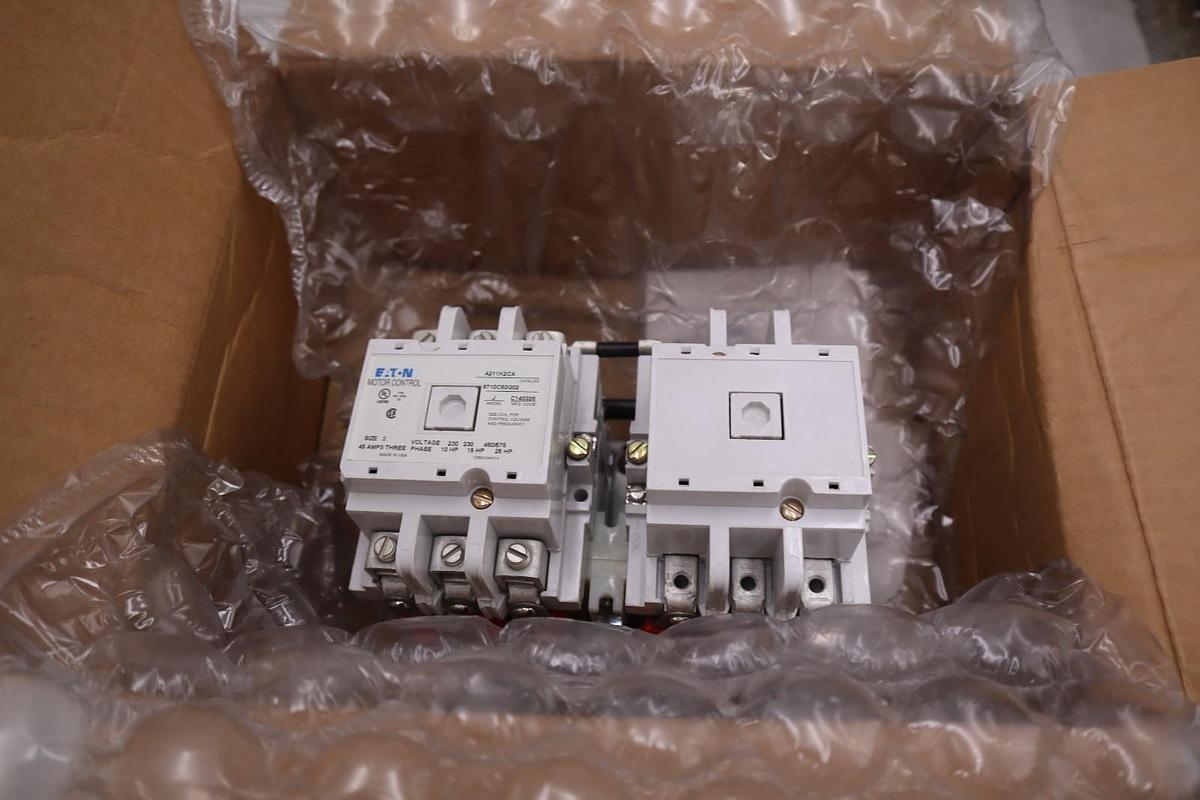 Used Eaton A211K2CA, Horizontal Reversing Contactor, Nema Size 2 NEW IN BOX GF1101