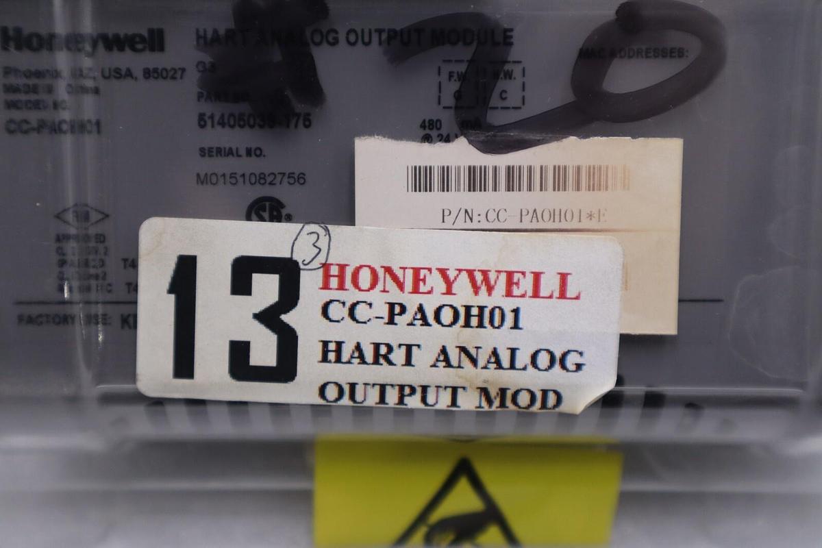 Used Honeywell CC-PAOH01 51405039-175 HEART ANALOG INPUT MODULE NEW UNIT STOCK G200A