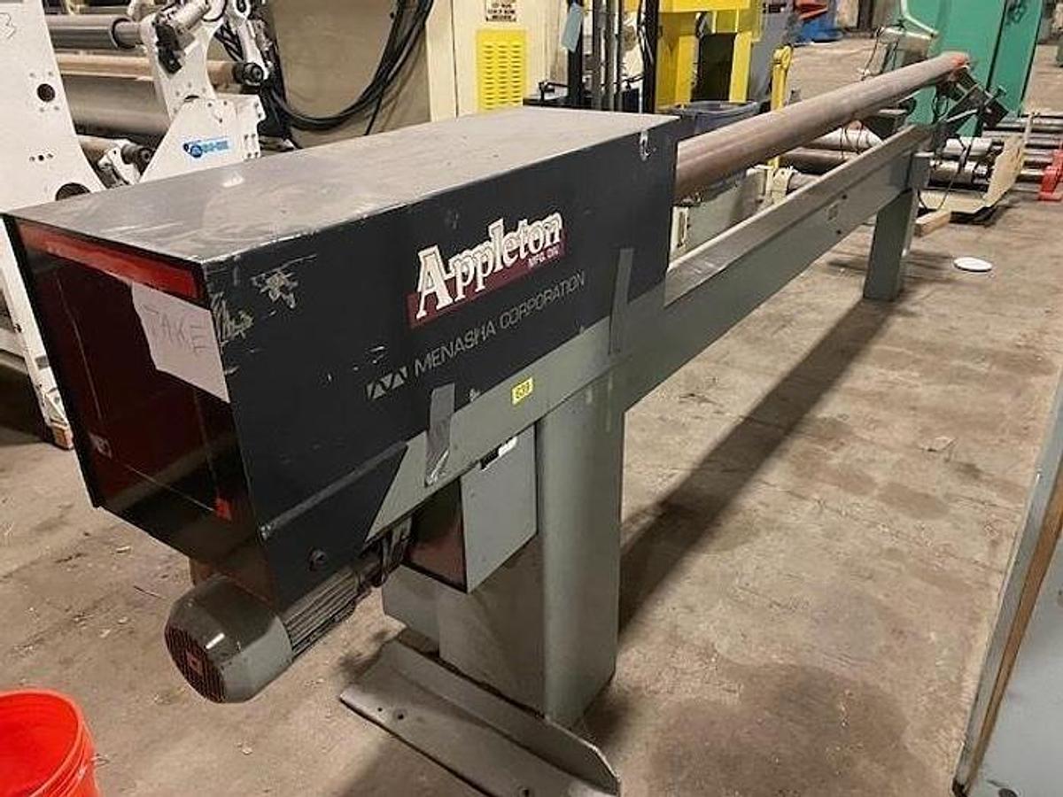 Used APPLETON MENASHA NODEL S200 120" LONG CORE CUTTER, 5" DIA.