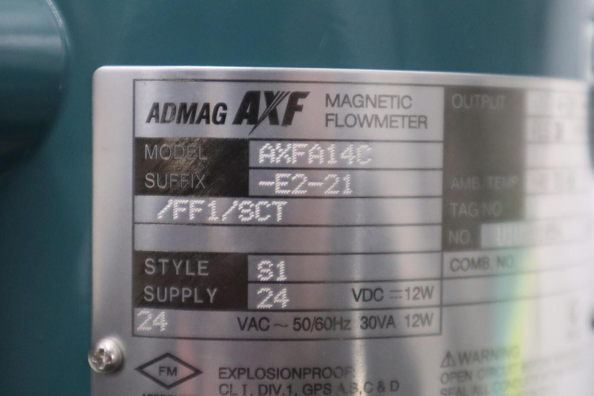 Used NEW YOKOGAWA AXFA14C-E2-21/FF1/SCT ADMAG AXF MAGNETIC FLOWMETER STOCK G112