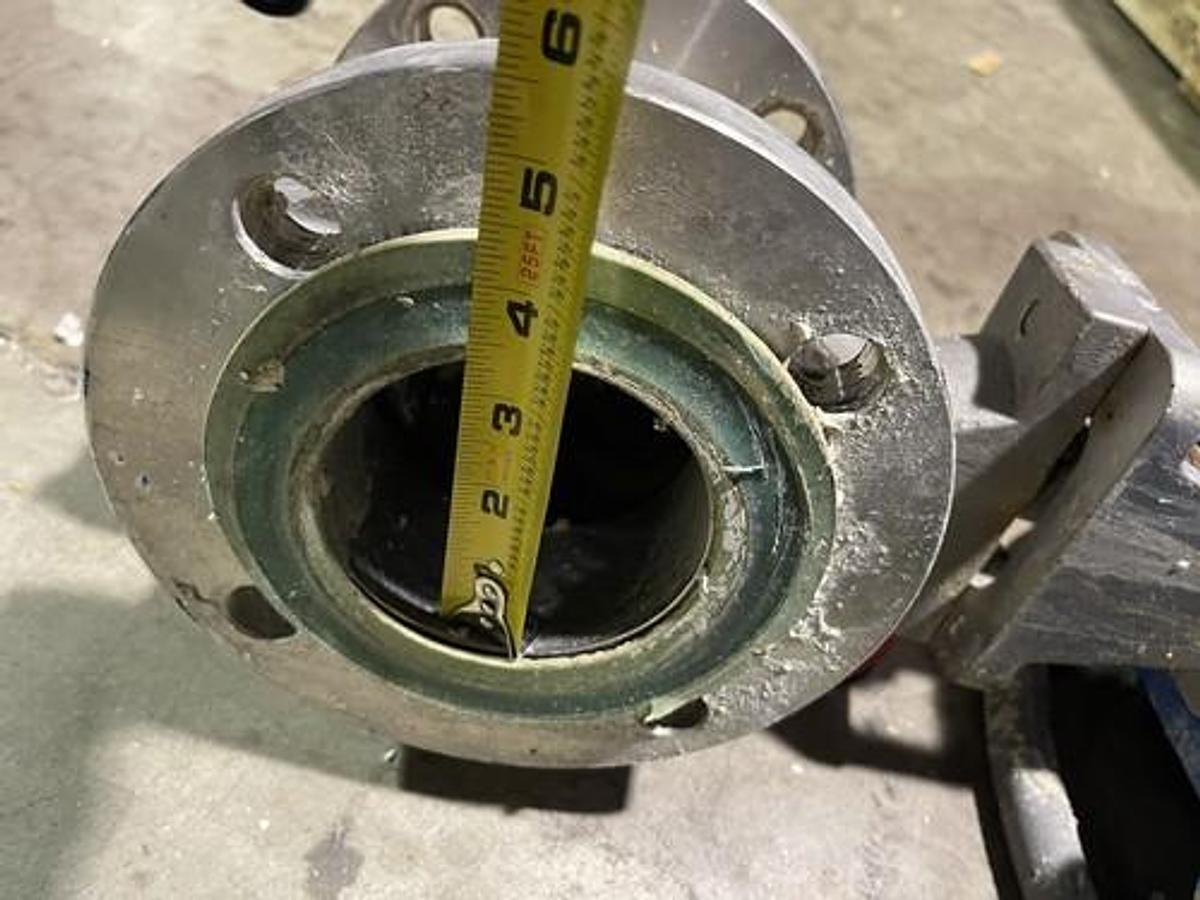 Used 3.5" JAMESBURY QUADRA-POWR X METSO QPX2C/K20 100PSI V-BALL VALVE NELES S-54 W-26