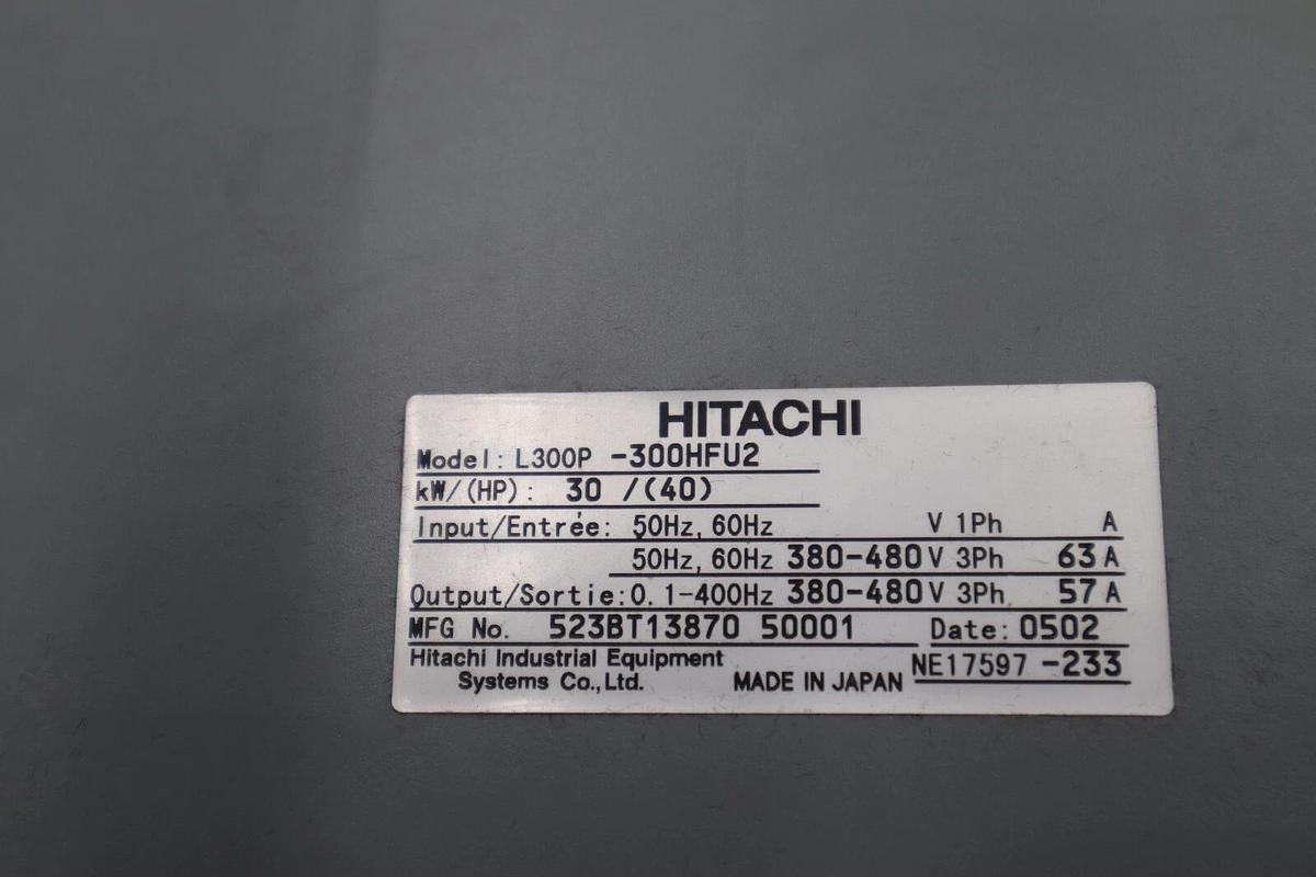 Used HITACHI L300P-300HFU2 (USED) 40 HP DRIVE STOCK 4341