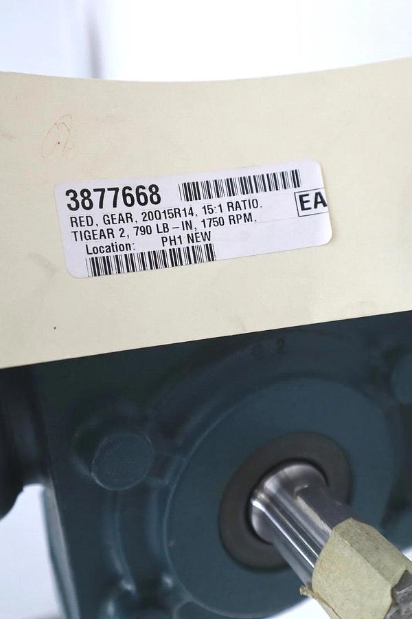 Used DODGE TIGEAR 2 202Q15R14 GEARBOX 15:1 790 LB 1750 RPM #S-163